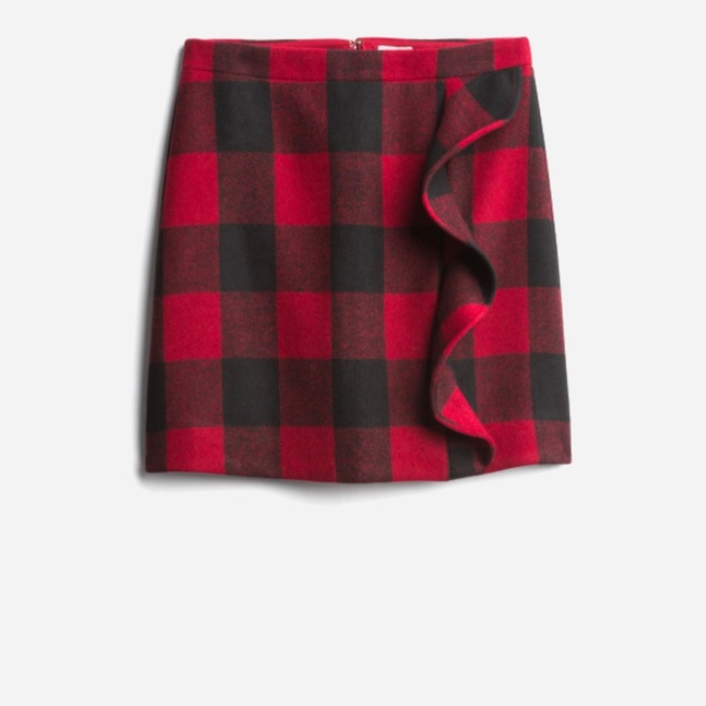 Red JCrew skirt